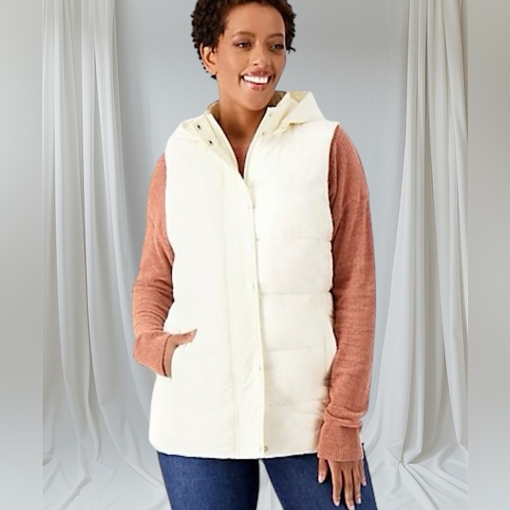 Susan Graver Weekend Water
Resistant Zip Off Hood Quilted Vest